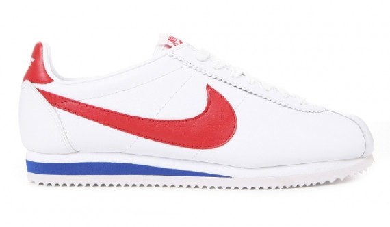 Nike Classic Cortez Leather - White - Red - Blue