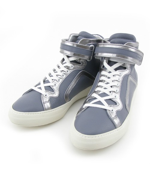 Pierre Hardy Leather Hightop - Grey & Silver