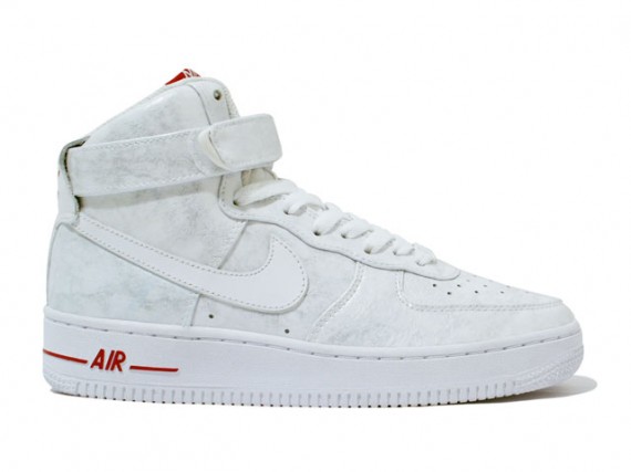 Nike WMNS Air Force 1 High Premium - White/White/Red 