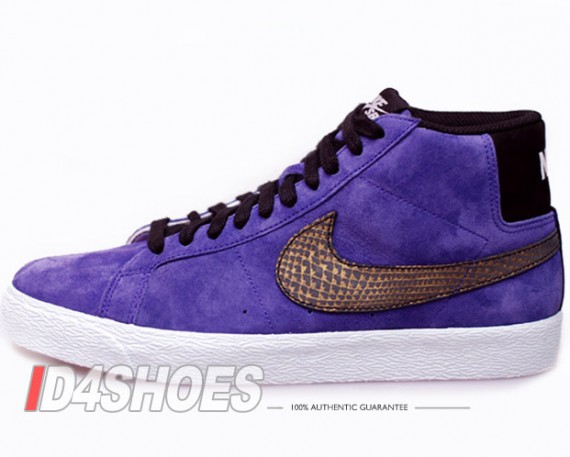 Nike SB Purple Suede Blazer High Premium