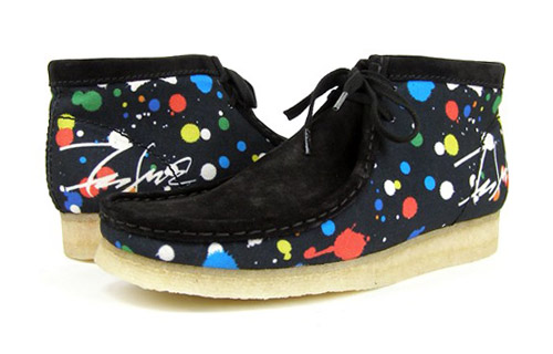 Futura x Clarks Originals – Wallabee – Black & Paint Splatters