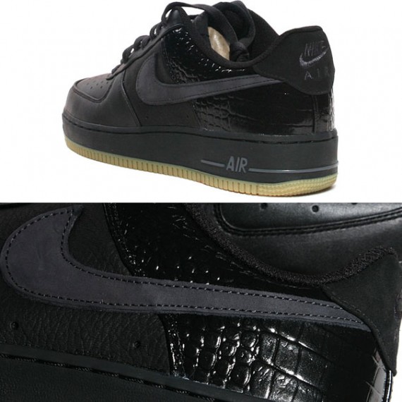 Nike Air Force 1 Low Premium LE - Black - Gum