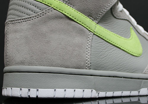 Nike Dunk Hi WMNS - Medium Grey - Liquid Lime - White