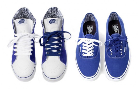 Vans Authentic & Sk8-Hi – Royal Blue Checkered Pack