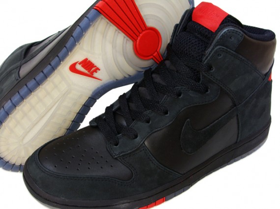 Nike WMNS Dunk High Skinny - Black - Red