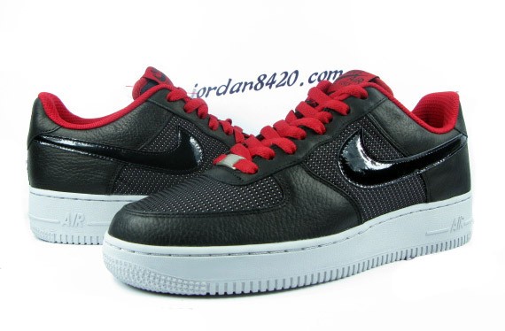 Nike Air Force 1 Premium 09 - Black - Varsity Red