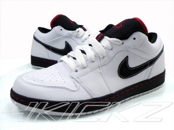 Air Jordan 1 Low Phat - White - Red - Black