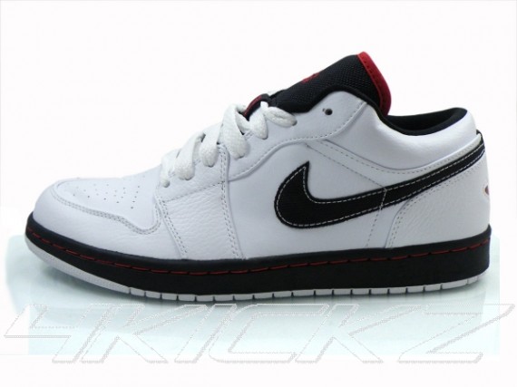 Air Jordan 1 Low Phat - White - Red - Black