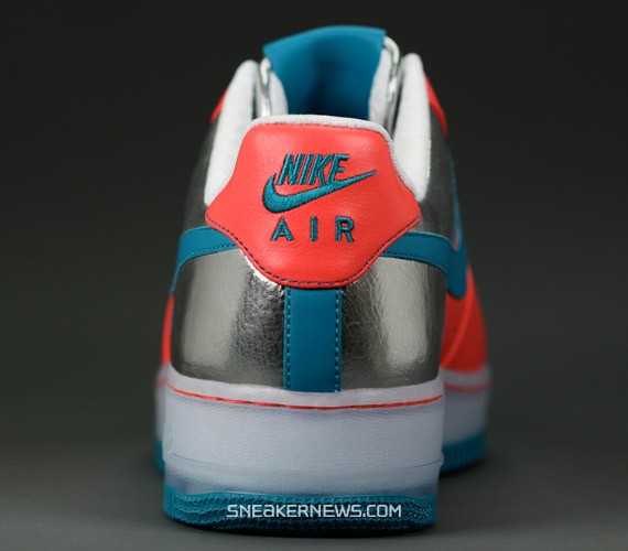 Nike Air Force 1 Bespoke - Infrared - Teal by Mayor