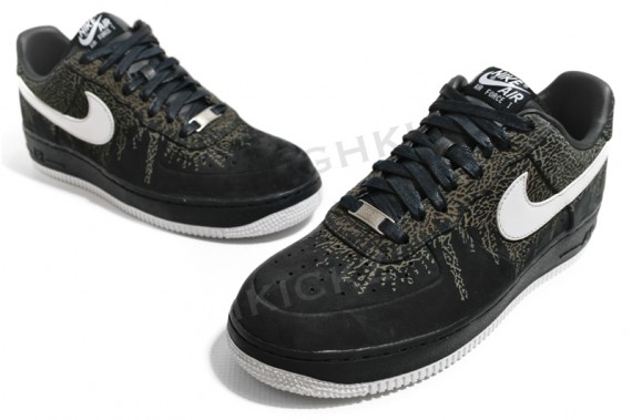 Nike Air Force 1 Low Quickstrike - Dark Navy - White - Elephant Print