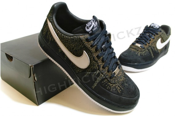 Nike Air Force 1 Low Quickstrike - Dark Navy - White - Elephant Print