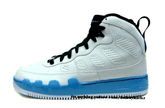 Air Jordan Force IX (AJF 9) - Carolina Blue - White - Black