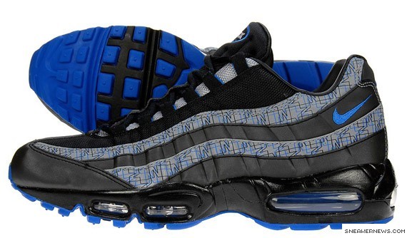 Nike Air Max 95 - Black- Blue Sapphire - JD Exclusive