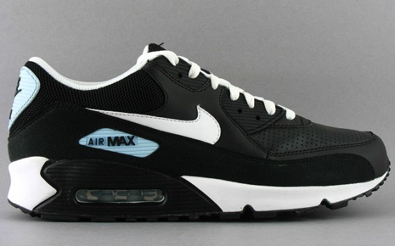 Nike Air Max 90 - Black - White - Pale Blue