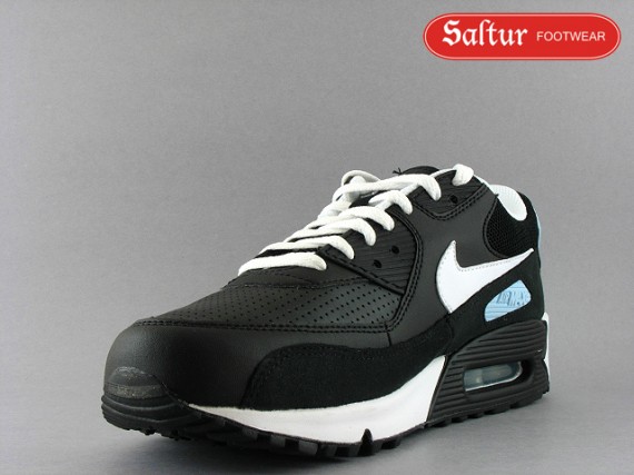 Nike Air Max 90 - Black - White - Pale Blue