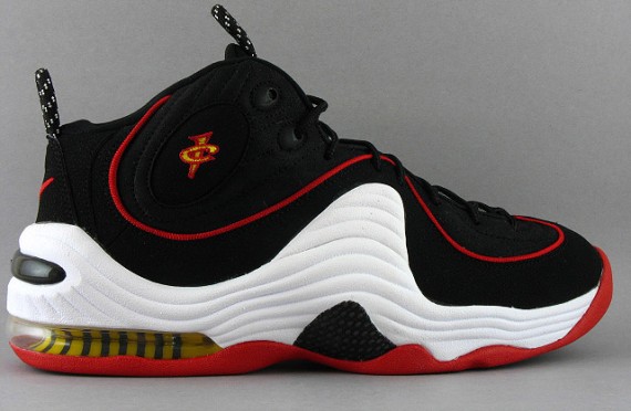 Nike Air Penny II - Black - Varsity Red - Miami Heat