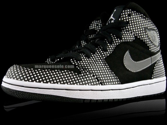 Air Jordan 1 - Black White - Polka Dot