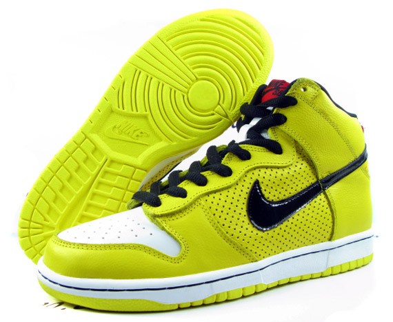 Nike SB Dunk High Premium - Yellow - Black - White