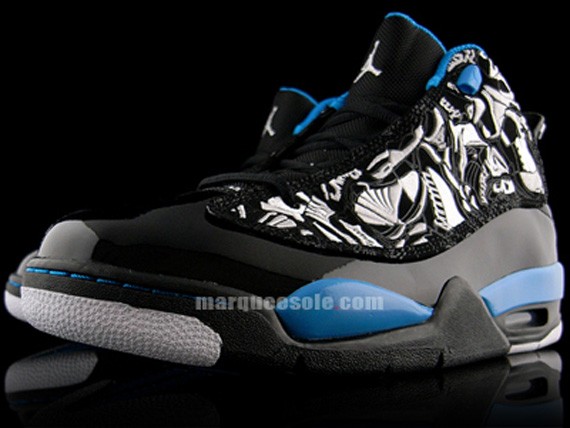 Air Jordan Dub Zero - Black - Laser Blue - White