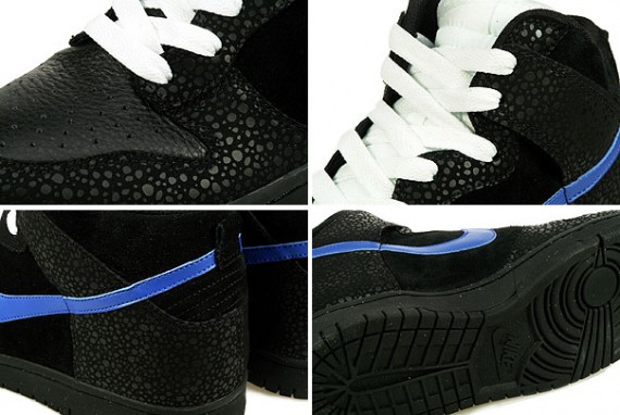 Nike Dunk High Black Varsity Royal White 3