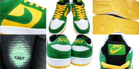 Nike Dunk Low Pro SB - Buck - White - Classic Green - Del Sol