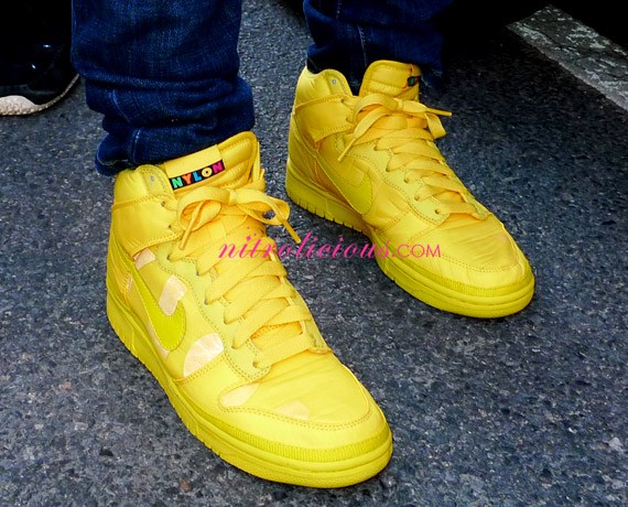 Nylon Magazine x Nike Dunk High - Yellow - Detail Photos