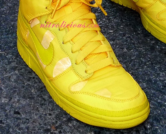 Nylon Magazine x Nike Dunk High - Yellow - Detail Photos