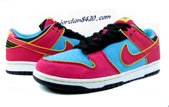 Nike SB Dunk Low Premium - Aqua - Pink - Yellow