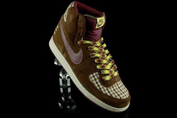 Nike Terminator High - Brown - Oxblood Red