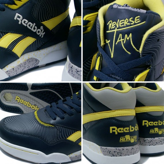 Reebok Reverse Jam Mid - Navy - Yellow - Grey