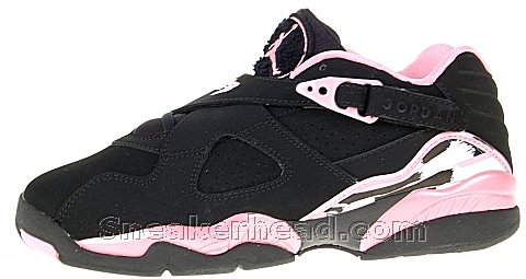 Air Jordan VIII (8) Low - GS - Black - Pink