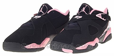 Air Jordan VIII (8) Low - GS - Black - Pink