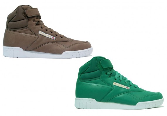 Reebok Ex-O-Fit Mid Clean - Mud Brown + Mint Green