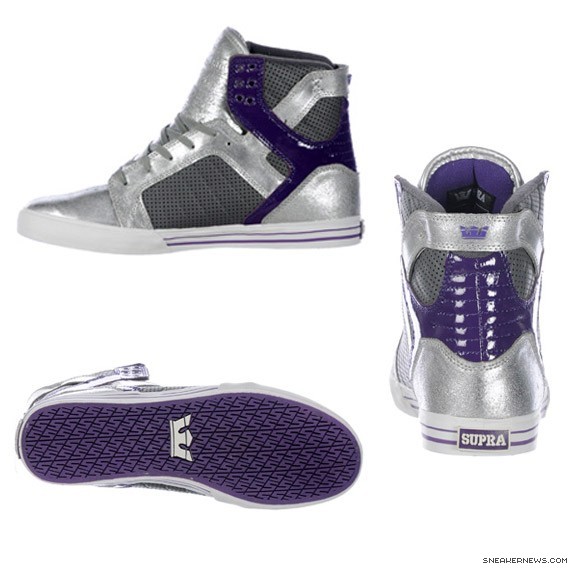 Supra Skytop - Silver - Grey - Purple - Zumiez Exclusive