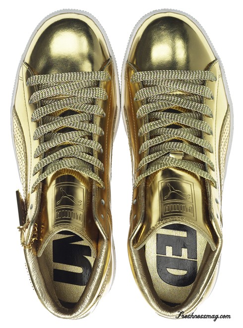 Puma x Undefeated - 24K Mid - Gold Mirror Edition
