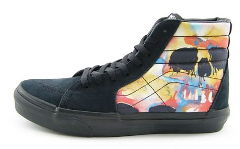 Vans Sk8-Hi - Watercolor Skull