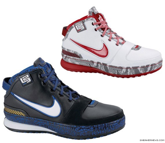 Nike Zoom LeBron VI - Black Royal + White Red