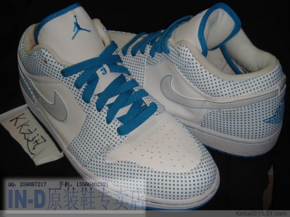 Air Jordan 1 Phat Low – Carolina Blue Polka Dots