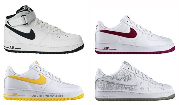 Nike Air Force 1 - April + May 2009 Releases