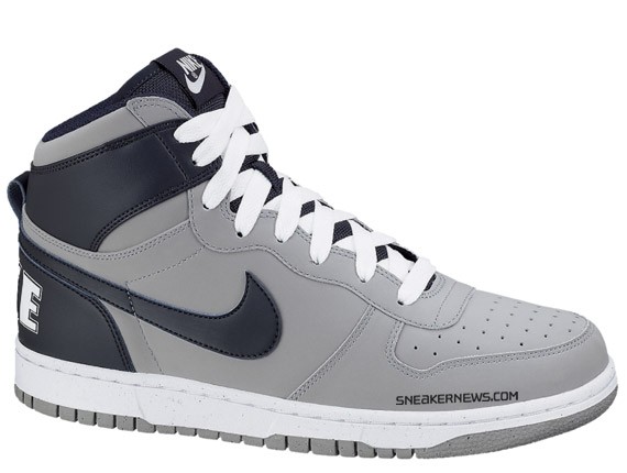 Nike Big Nike High – Light Charcoal – Dark Obsidian – White