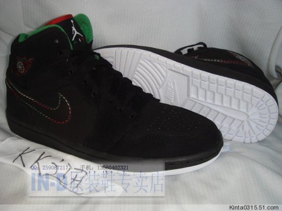 Air Jordan 1 High - Black - Green - Red - Cinco de Mayo