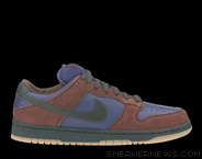 Dunk Low Sb Navy Chocolate Green