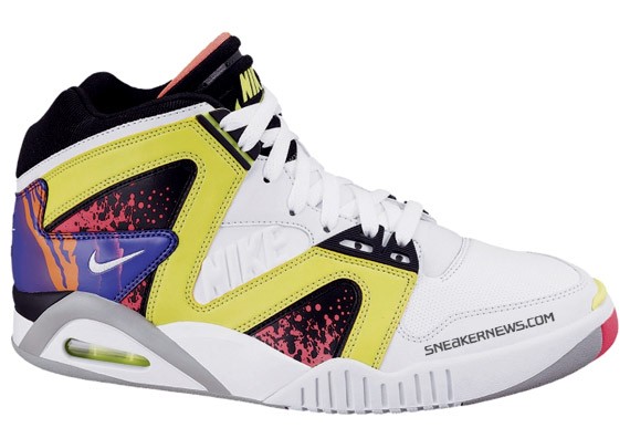 Nike Air Tech Challenge Hybrid – White/Volt-Hot Lava