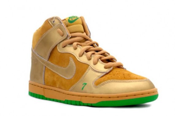 ike Dunk High Pro SB - Lucky - Wheat - Metallic Gold