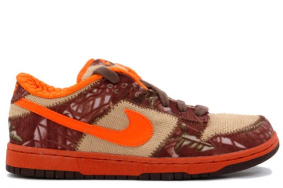 Nike Dunk Low Pro SB - Hunter - Natural Burlap - Orange Blaze