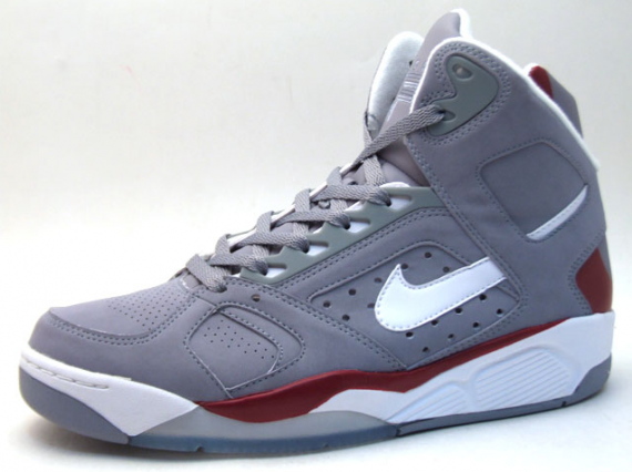 Nike Air Flight Lite High - Grey - Red