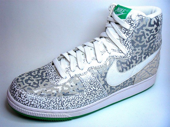 Nike Terminator Hi Premium ND – Metallic Platinum – White – Hyper Verde