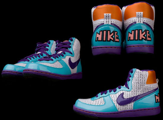 Nike Terminator High Quickstrike - Turquoise - Purple -Orange