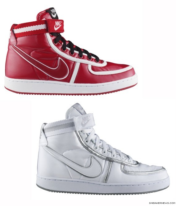 Nike Womens Vandal High - Red + White - High Gloss