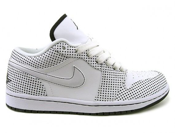 Air Jordan 1 Phat Low - White - Black - Polka Dot Pack